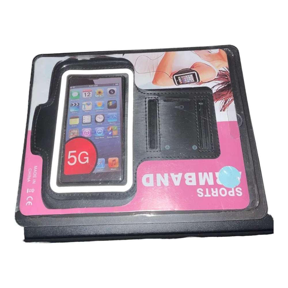 Sports‎ Arm Band For I Phone 5G Black Hook & Loop Fasteners
